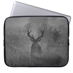 Deer In The Mist Laptop Sleeve