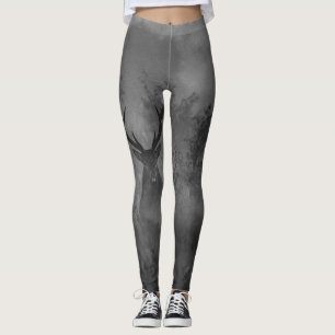 Deer In The Mist Leggings