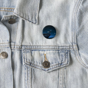deer in the moonlight 1 inch round button
