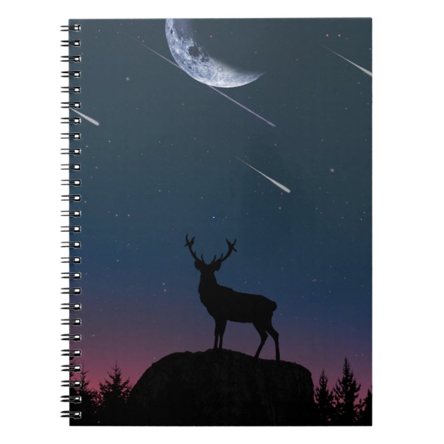 deer in the moonlight notebook (Front)
