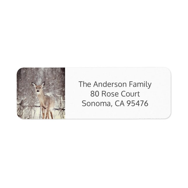 Deer In The Snow Christmas (Front)