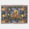Deer in the Woods Art Abstract Throw Blanket