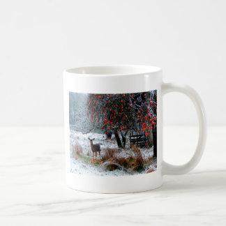 Deer in Winter Coffee Mug