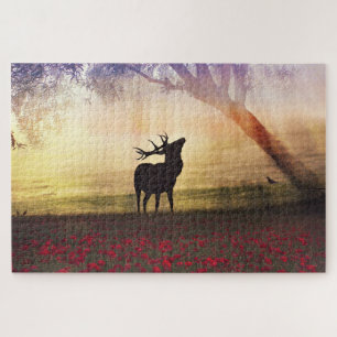Deer Landscape Jigsaw Puzzle