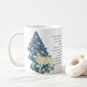 Deer Leave Footprints In The Snow Coffee Mug