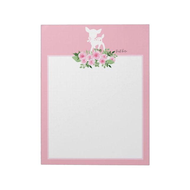 deer, little deer, woodland, cute notepad (Rotated)