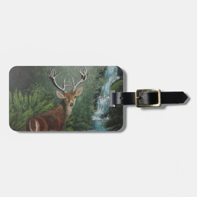 Deer Luggage Tag (Front Horizontal)