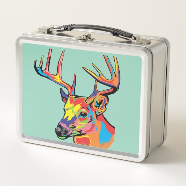 deer metal lunch box (Front)