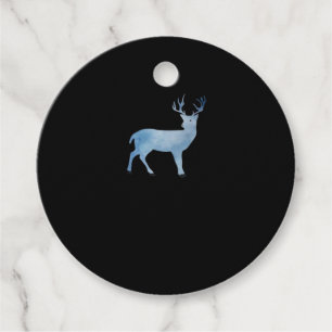 Deer Modern Artistic Design Favour Tags