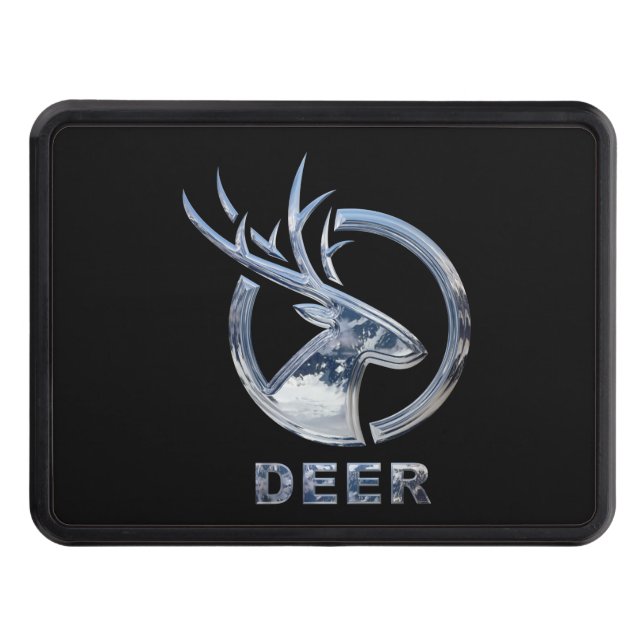 Deer-Mountain Steel Design Trailer Hitch Cover (Front)