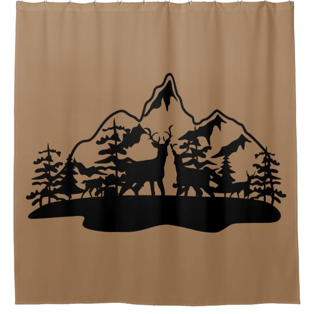 Deer & Mountains Silhouette  (Front)