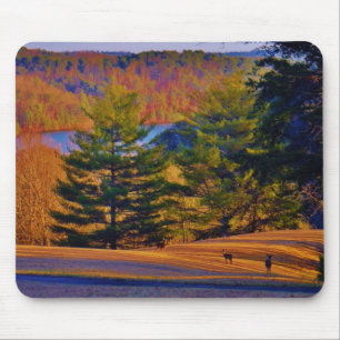 Deer & Mt. Lake Mouse Pad