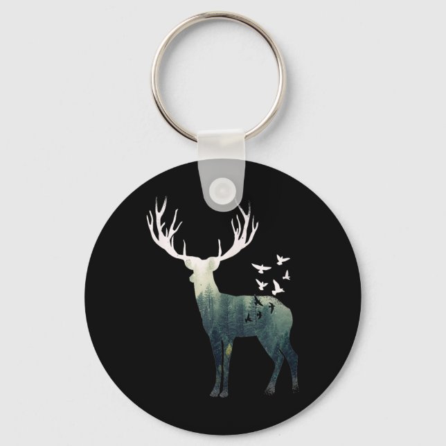 Deer - Natural Animal - Deer - Environmental Prote Keychain (Front)