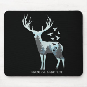 Deer - Natural Forest Animal - Preserve & Prot Mouse Pad