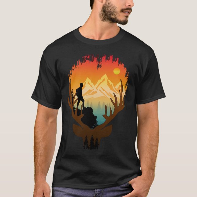 Deer Nature Hiking T-Shirt (Front)