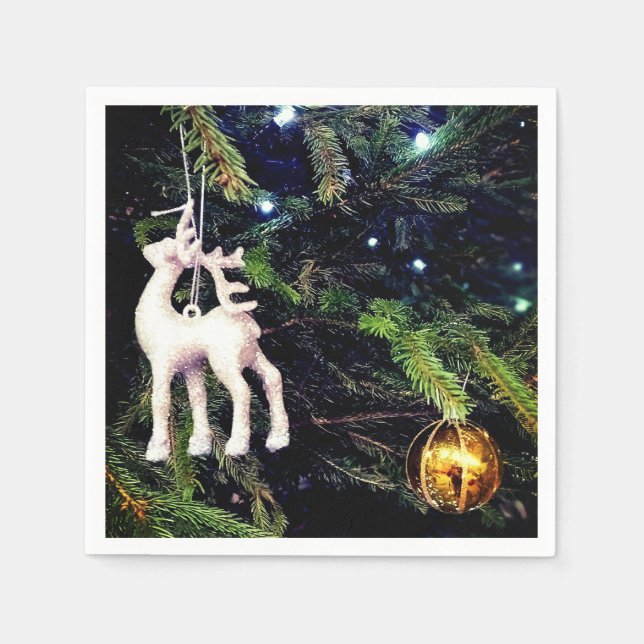 Deer on a tree napkin (Front)