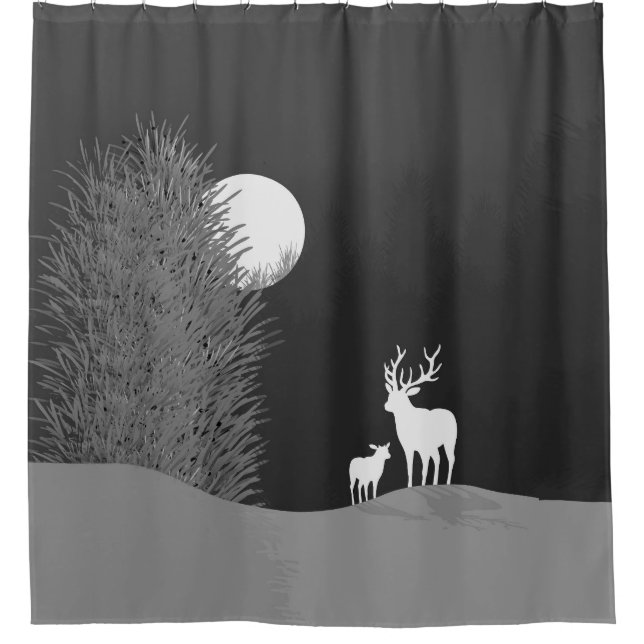 Deer on Moon Lit Hill  (Front)