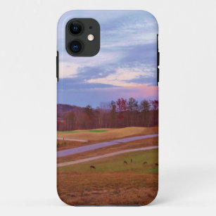 Deer on sunset golf course Case-Mate iPhone case