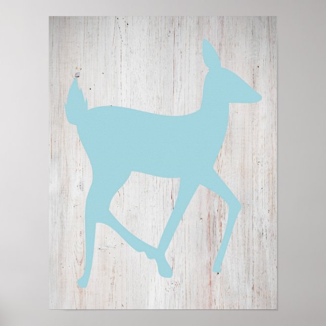 Deer on Wood Print (Front)