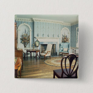 Deer Park Parlour 2 Inch Square Button