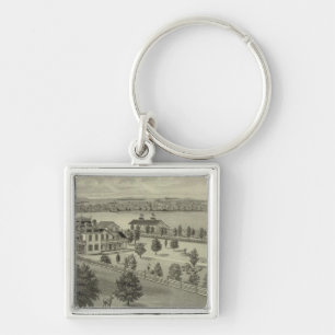Deer Park Place Farm, Strong City, Kansas Keychain