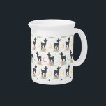 Deer Pattern, Baby Deer, Boho, Flowers, Moon Pitcher<br><div class="desc">Cute,  fun and adorable pattern with deer silhouettes,  flowers and moon. Modern and trendy gift,  perfect for the boho lover in your life.</div>