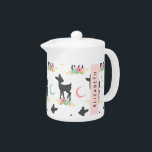 Deer Pattern, Baby Deer, Boho, Flowers, Your Name<br><div class="desc">Cute,  fun and adorable pattern with deer silhouettes,  flowers and moon. Modern and trendy gift,  perfect for the boho lover in your life. Personalize by adding your name,  nickname,  monogram or initials.</div>