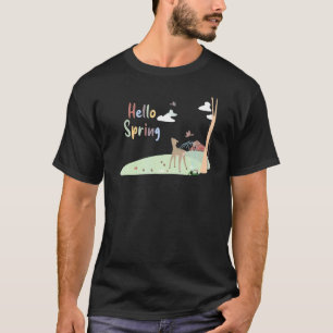 Deer Playing In Sprinkler With Kids For Deer T-Shirt