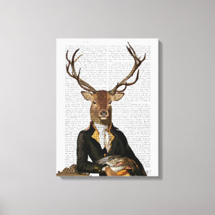 Deer Portrait Canvas Print