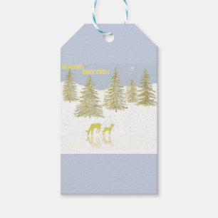 Deer Reflection Gift Tags
