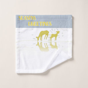 Deer Reflection- Star Wash Cloth