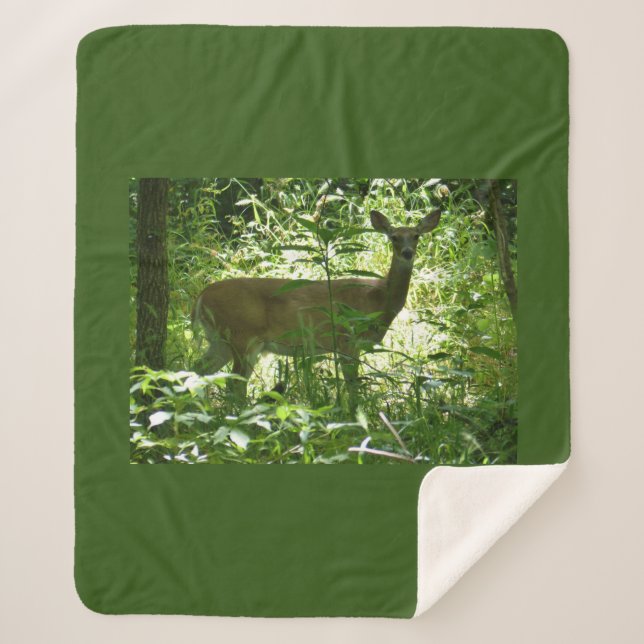 Deer Sherpa Blanket (Front)
