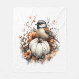 Deer Shirt Country Pumpkin Fleece Blanket