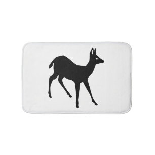 Deer Silhouette Bath Mat