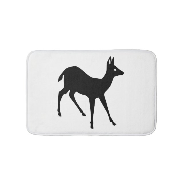 Deer Silhouette Bath Mat (Front)