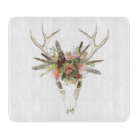 Deer Skull & Flowers