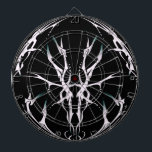 Deer Skull Tribal Design for deer Hunters white Dartboard<br><div class="desc">Make a bold statement with this unique, intricately detailed Deer Skull Tribal Design. Featuring a striking black and white image, this artwork reimagines the classic hunting trophy with a dark, modern edge. Perfect for deer hunters looking for gear that stands out from the traditional camo, this "scary-cool" tribal aesthetic adds...</div>
