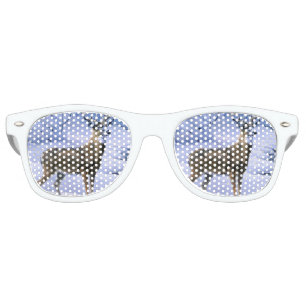 deer snow River Square Retro Sunglasses