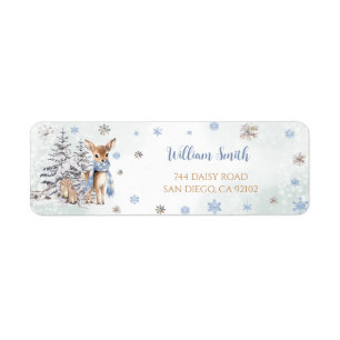 Deer Snowflakes Winter Return Adresse