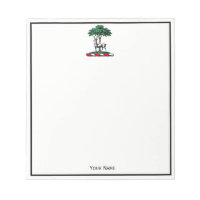 Deer Stag by Tree Heraldic Crest Emblem