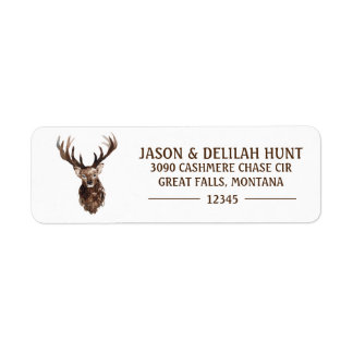 Deer Stag Rustic Forest Hunting Return Adresse