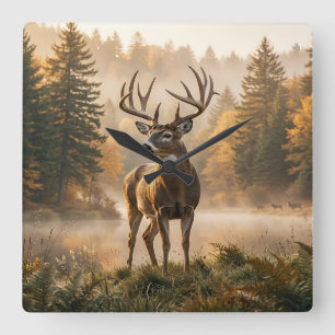 Deer Stag Wall Clock