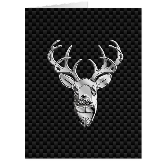 Deer sur l'impression en fibre de carbone (Devant)