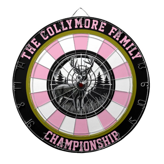 Deer Target Forest Artwork Dartboard (Front)