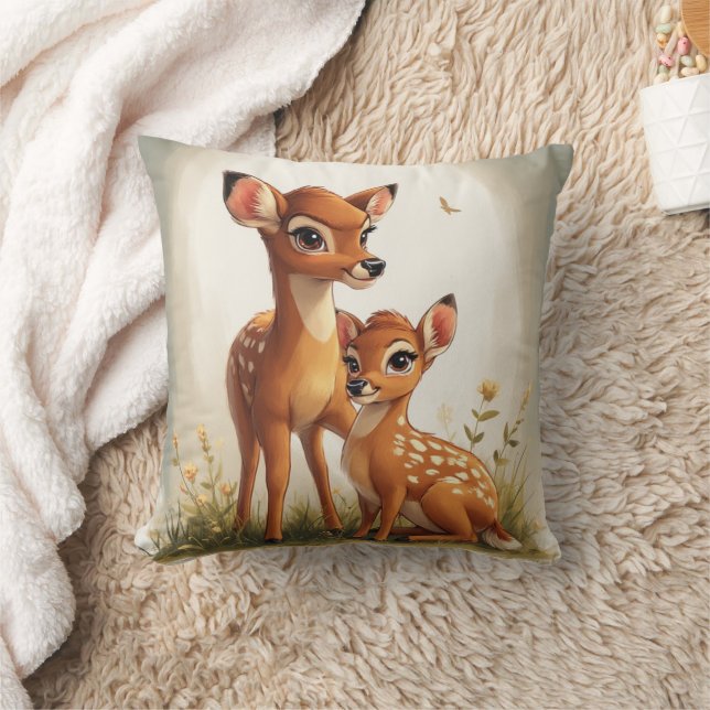 deer throw pillow (Blanket)