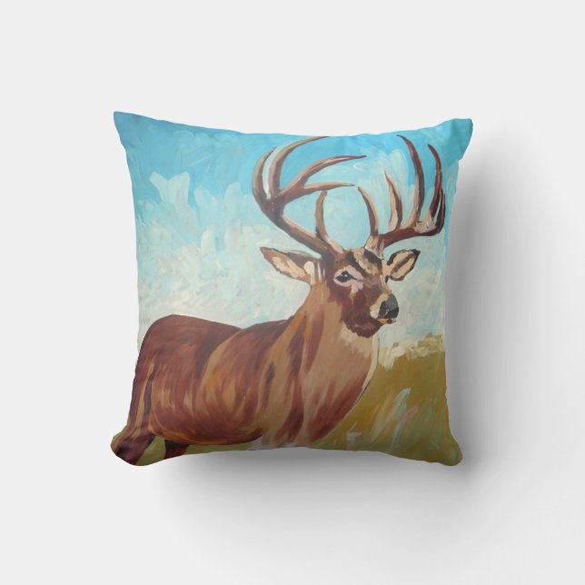 Deer Throw Pillow (Front)