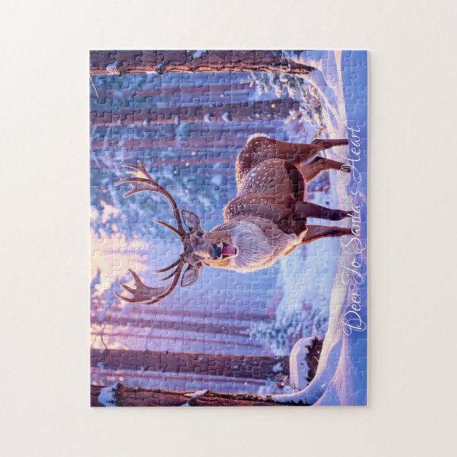 Deer To Santa's Heart - Reindeer Jigsaw Puzzle (Vertical)