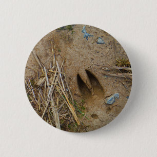 deer track 2 inch round button