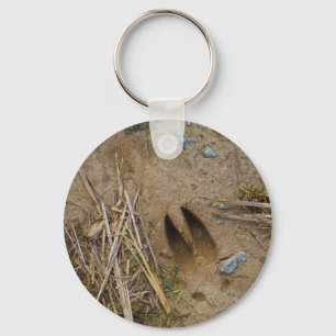 deer track keychain