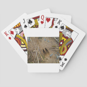 deer track playing cards